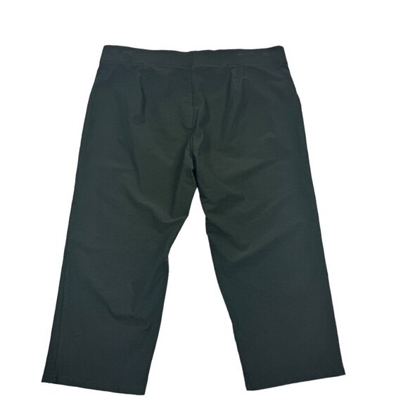 Eileen Fisher Stretch Crepe Pull-On Olive Color Cropped Pants Women's Size XL - Picture 3 of 6